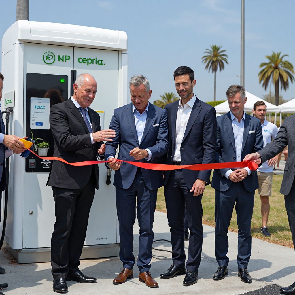 Evento inauguración electrolinera Argentina