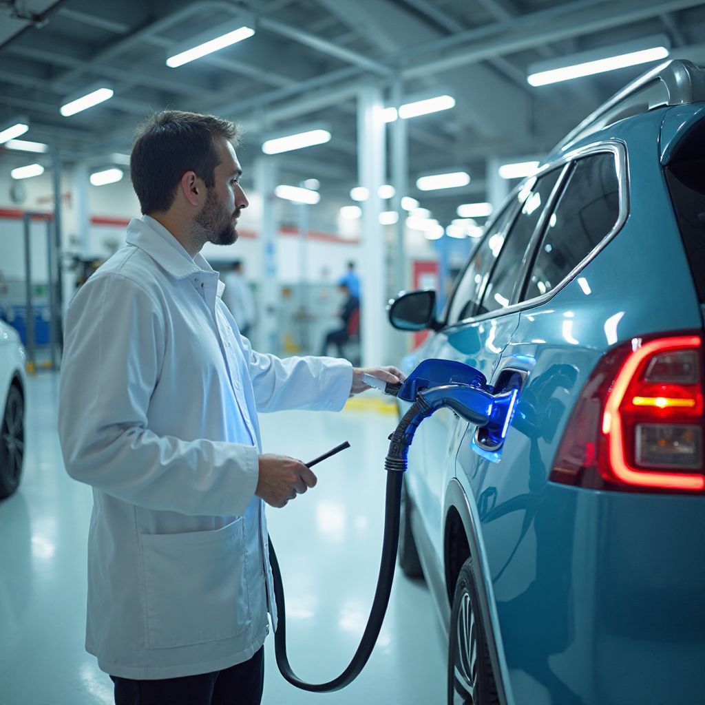 Laboratorio investigación tecnología carga eléctrica