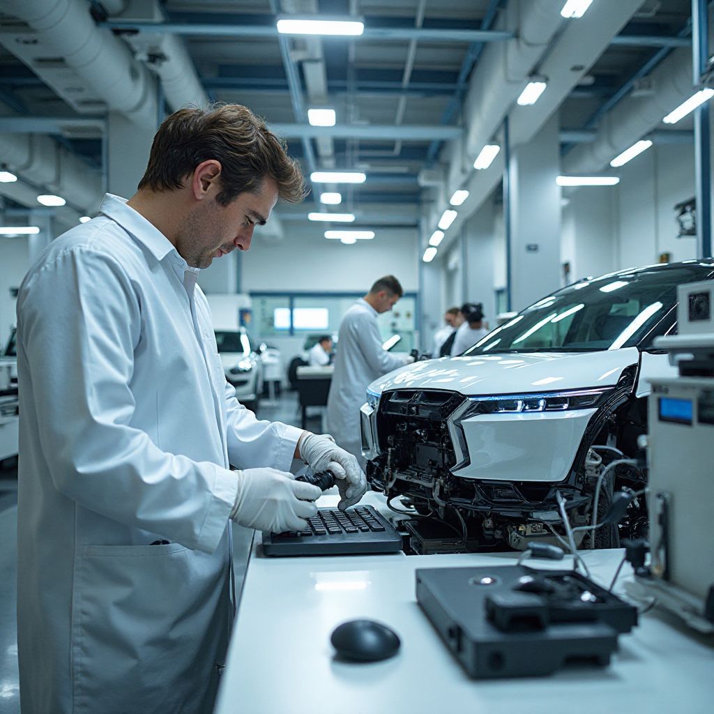 Laboratorio I+D tecnología vehículos eléctricos